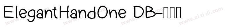 ElegantHandOne DB字体转换